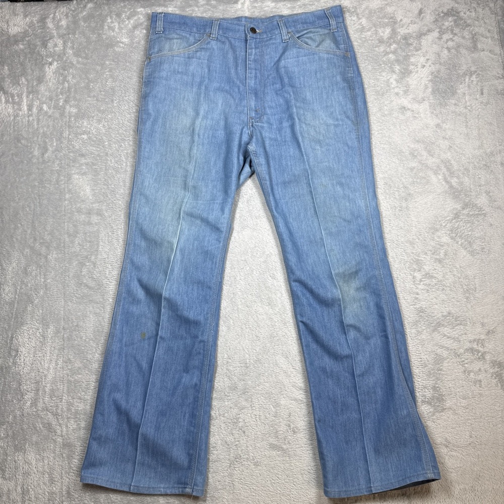 Vintage Levi's Chambray Pants Mens 38x30 (Fits 36X30) Skosh More Distressed